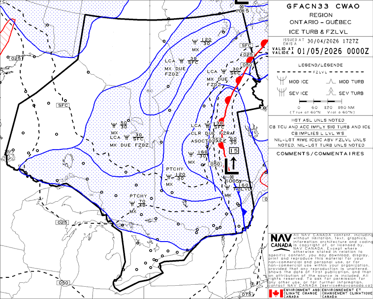 GFA Icing / Turbulence / Freezing levels 05-01 00:00Z (04-30 8:00pm ET)